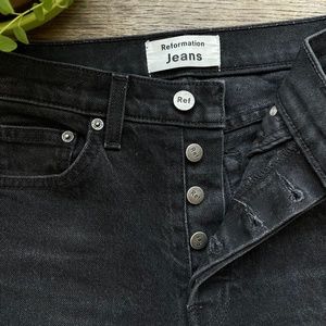 Reformation Serena High and Skinny Ankle Jeans